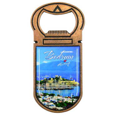 Bodrum Themed Customizable Metal Magnetic Bottle Opener 40x95 mm - 5