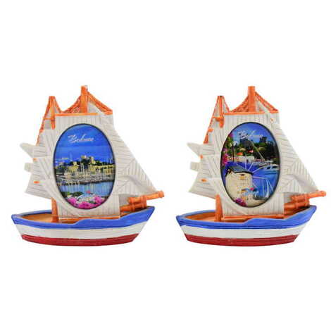 Bodrum Themed Polyester Marine Sailing Ship Figurine - 4