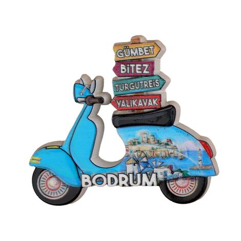 Bodrum Themed Polyester Printed Fridge Magnet - 5