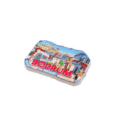 Bodrum Themed Polyester Printed Fridge Magnet - 15