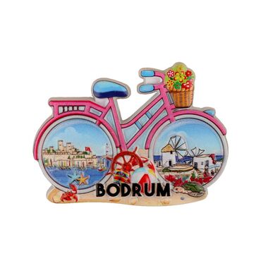 Bodrum Themed Polyester Printed Fridge Magnet - 9