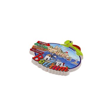 Bodrum Themed Polyester Printed Fridge Magnet - 12