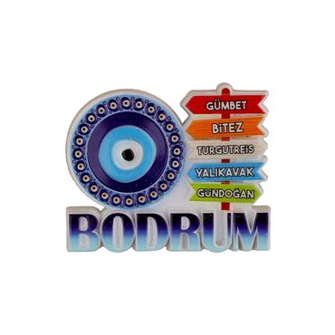 Bodrum Themed Polyester Printed Fridge Magnet - 3