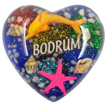 Bodrum Themed Transparent Polyester Photo Fridge Magnet - 10