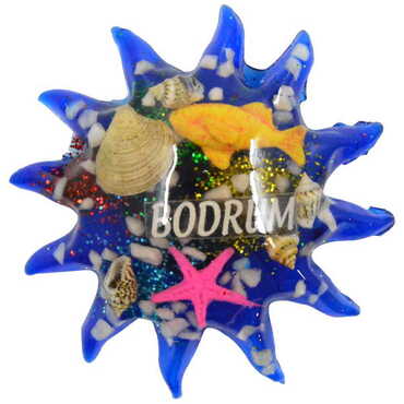 Bodrum Themed Transparent Polyester Photo Fridge Magnet - 22