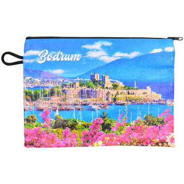 Bodrum Themed Turkish Woven Wallet 113x80x8 mm - 8