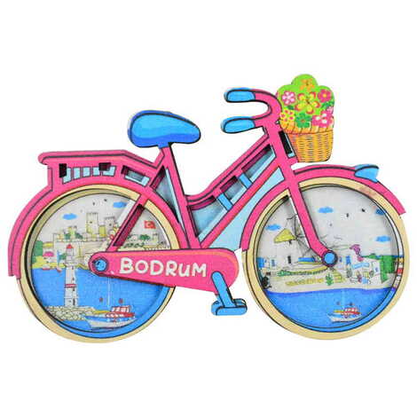 Bodrum Themed Wooden Customised 2D Souvenir Fridge Magnet - 3