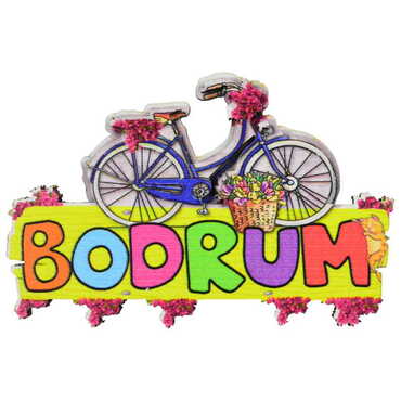 Bodrum Themed Wooden Customised 2D Souvenir Fridge Magnet - 5