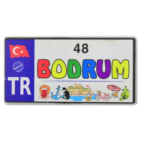 Bodrum Themed Wooden Customised 2D Souvenir Fridge Magnet - 10