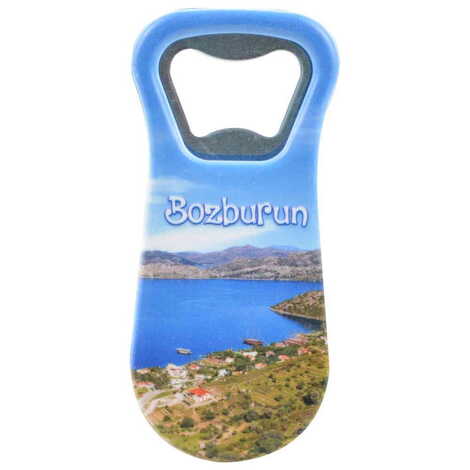 Bozburun Themed Customised Uv Printed Plastic Base Plastic Base Bottle Opener 95x43 mm - 5