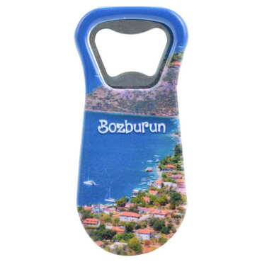 Bozburun Themed Customised Uv Printed Plastic Base Plastic Base Bottle Opener 95x43 mm - 6