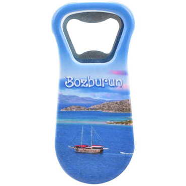 Bozburun Themed Customised Uv Printed Plastic Base Plastic Base Bottle Opener 95x43 mm - 7