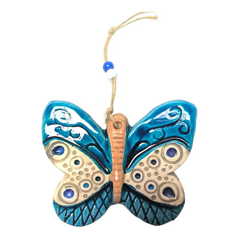 Butterfly Themed Nautical Ceramics Second Size Wall Hanging - 2