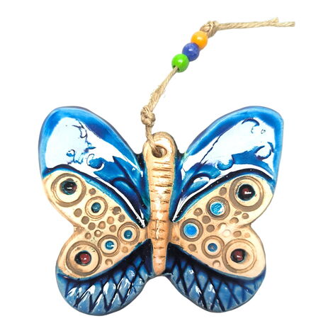 Butterfly Themed Nautical Ceramics Second Size Wall Hanging - 3