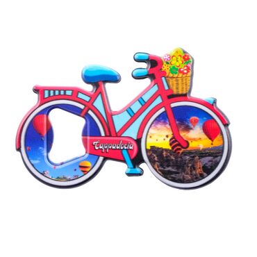 Cappodocia Themed UV Bicycle Shaped Bottle opener - 2