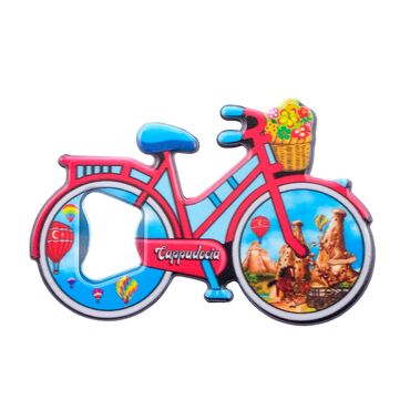 Cappodocia Themed UV Bicycle Shaped Bottle opener - 3