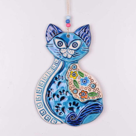 Cat Themed Nautical Ceramics Fourth Size Wall Hanging - 3