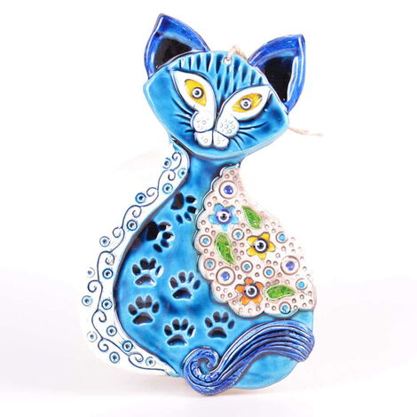 Cat Themed Nautical Ceramics Sixth Size Wall Hanging - 2