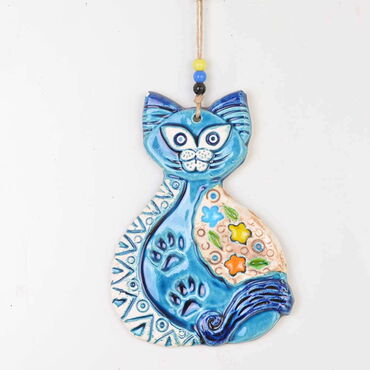 Cat Themed Nautical Ceramics Third Size Wall Hanging - 3