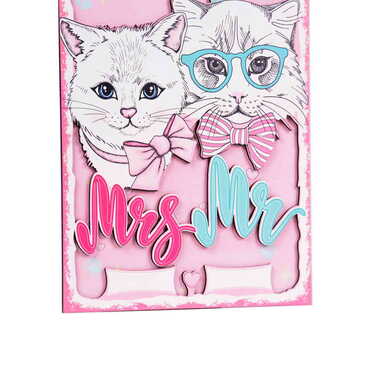 Cat Themed Wooden Customised Door Sign Board 200x290 Mm - 12