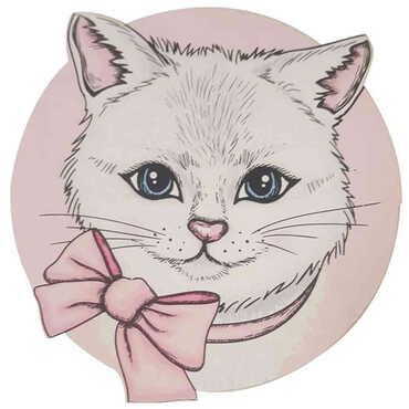 Cat Themed Wooden Customised Round Travel Coaster 100 mm - 3