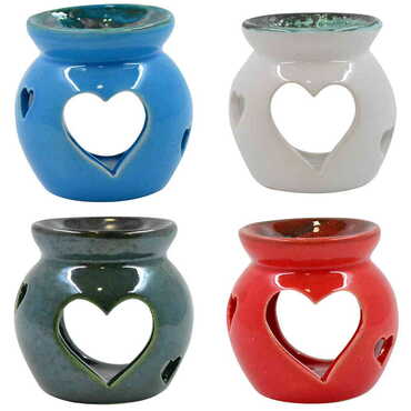 Ceramic Heart Censer Candle Holder - 3