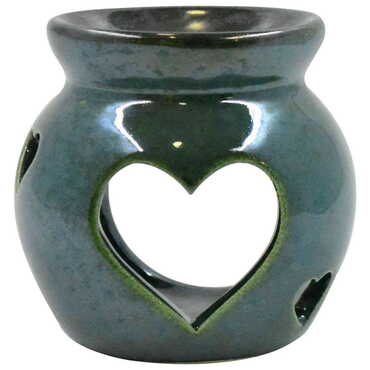 Ceramic Heart Censer Candle Holder - 6