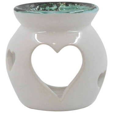 Ceramic Heart Censer Candle Holder - 7