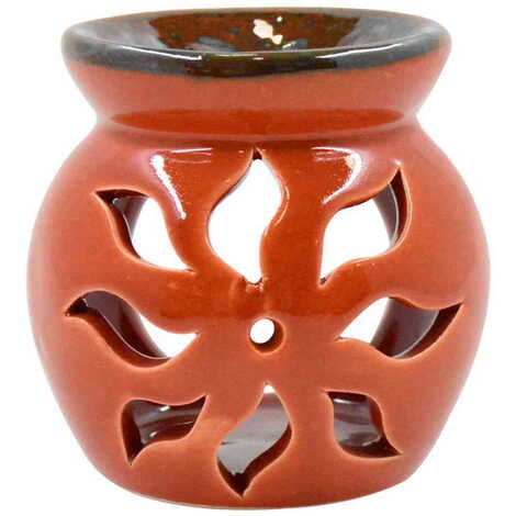 Ceramic Lotus Censer Candle Holder - 5