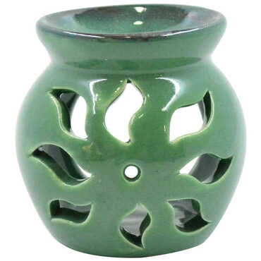 Ceramic Lotus Censer Candle Holder - 6