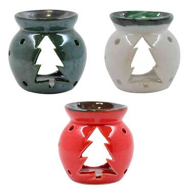 Ceramic Noel Tree Censer Candle Holder - 3