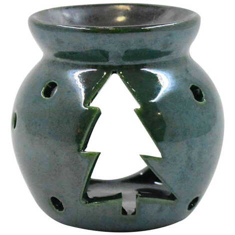 Ceramic Noel Tree Censer Candle Holder - 5