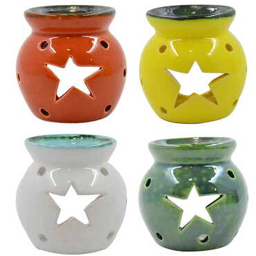 Ceramic Star Censer Candle Holder - 3