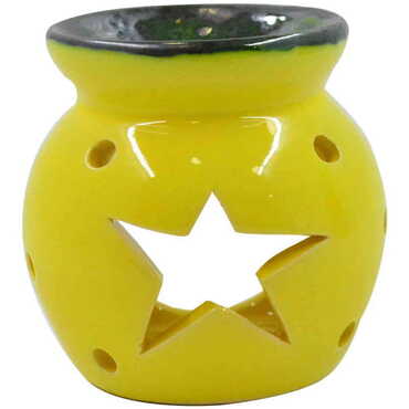 Ceramic Star Censer Candle Holder - 6