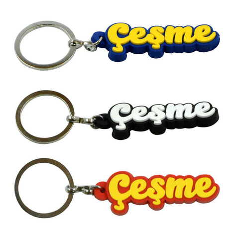 Cesme Themed Plastic Rubber Keyring - 2