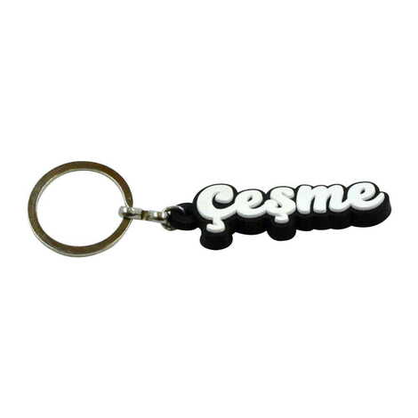 Cesme Themed Plastic Rubber Keyring - 3