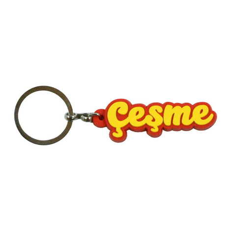 Cesme Themed Plastic Rubber Keyring - 4