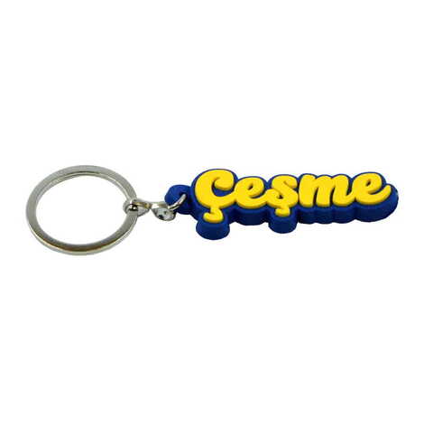 Cesme Themed Plastic Rubber Keyring - 5