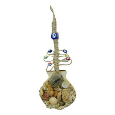 Cesme Themed Sea Shell Macrame Wall Hanging Decoration - 5