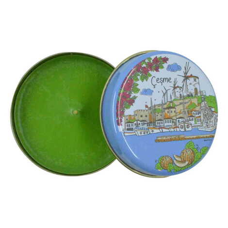 Cesme Themed Tin Boxed Candle 73x35 mm - 5