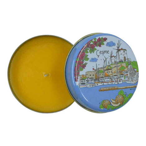 Cesme Themed Tin Boxed Candle 73x35 mm - 7