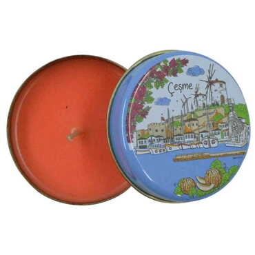 Cesme Themed Tin Boxed Candle 73x35 mm - 9