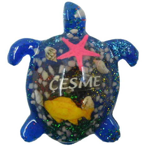 Cesme Themed Transparent Polyester Photo Fridge Magnet - 17