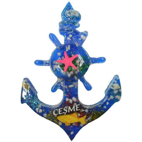 Cesme Themed Transparent Polyester Photo Fridge Magnet - 21