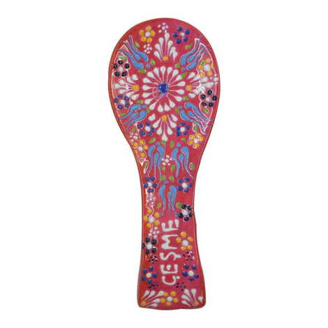 Cesme Themed Turkish Ceramic Relief Serie B Spoon Rest - 4