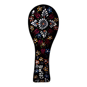 Cesme Themed Turkish Ceramic Relief Serie B Spoon Rest - 7