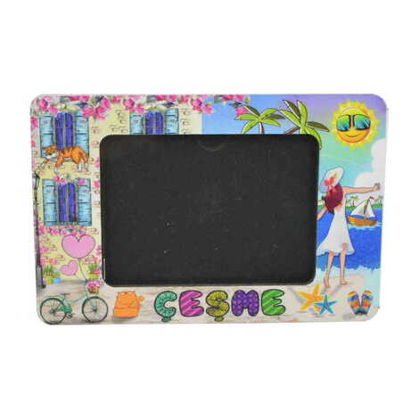 Cesme Themed Wooden UV Printed Desktop Photo Frame - 4