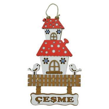 Cesme Themed Wooden Wall Hanging Decoration 25 Cm - 4