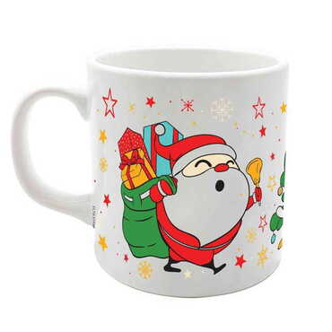 Christmas Themed Custom Printed Ceramic Coffee Mug 82x90 mm - 4