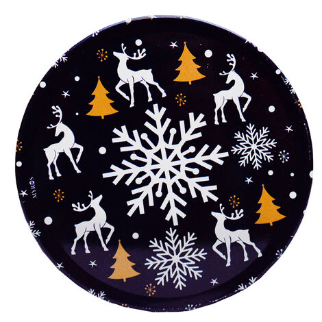 Christmas Themed Customised Metal Tin Coaster 90 mm - 5